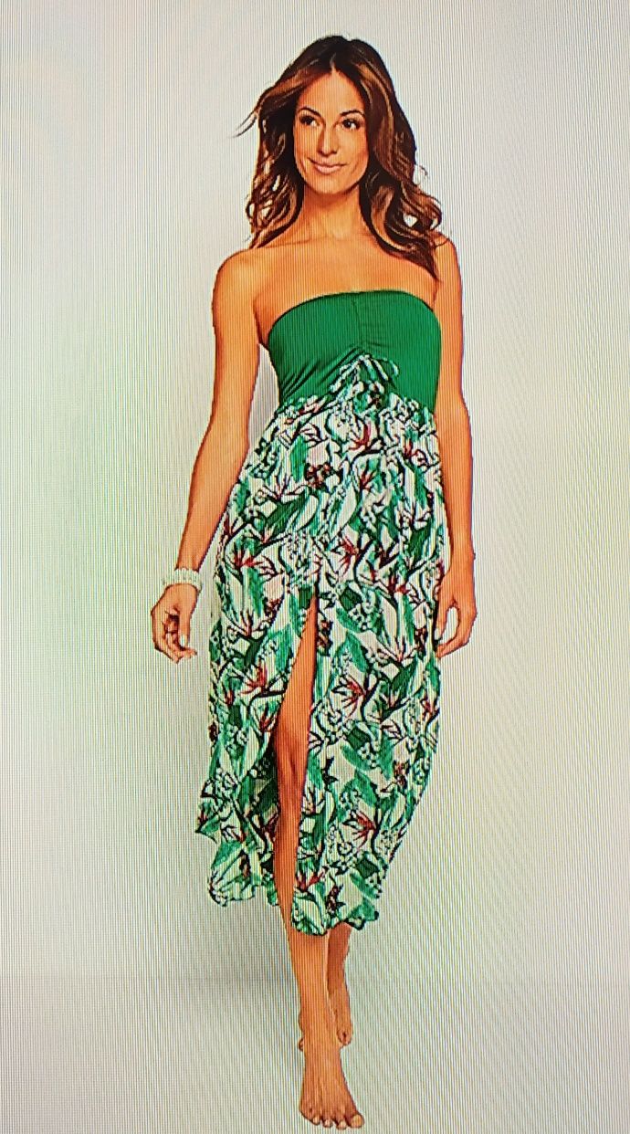 NOWA plażowa sukienka z szyfonowym dołem r. 52  Bpc selection