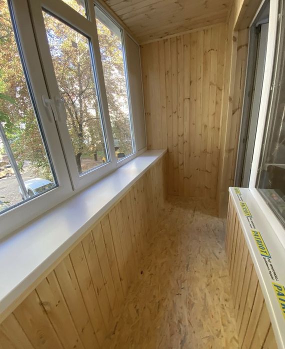 Балконы под ключь, рама, вынос, обшивка, утепление