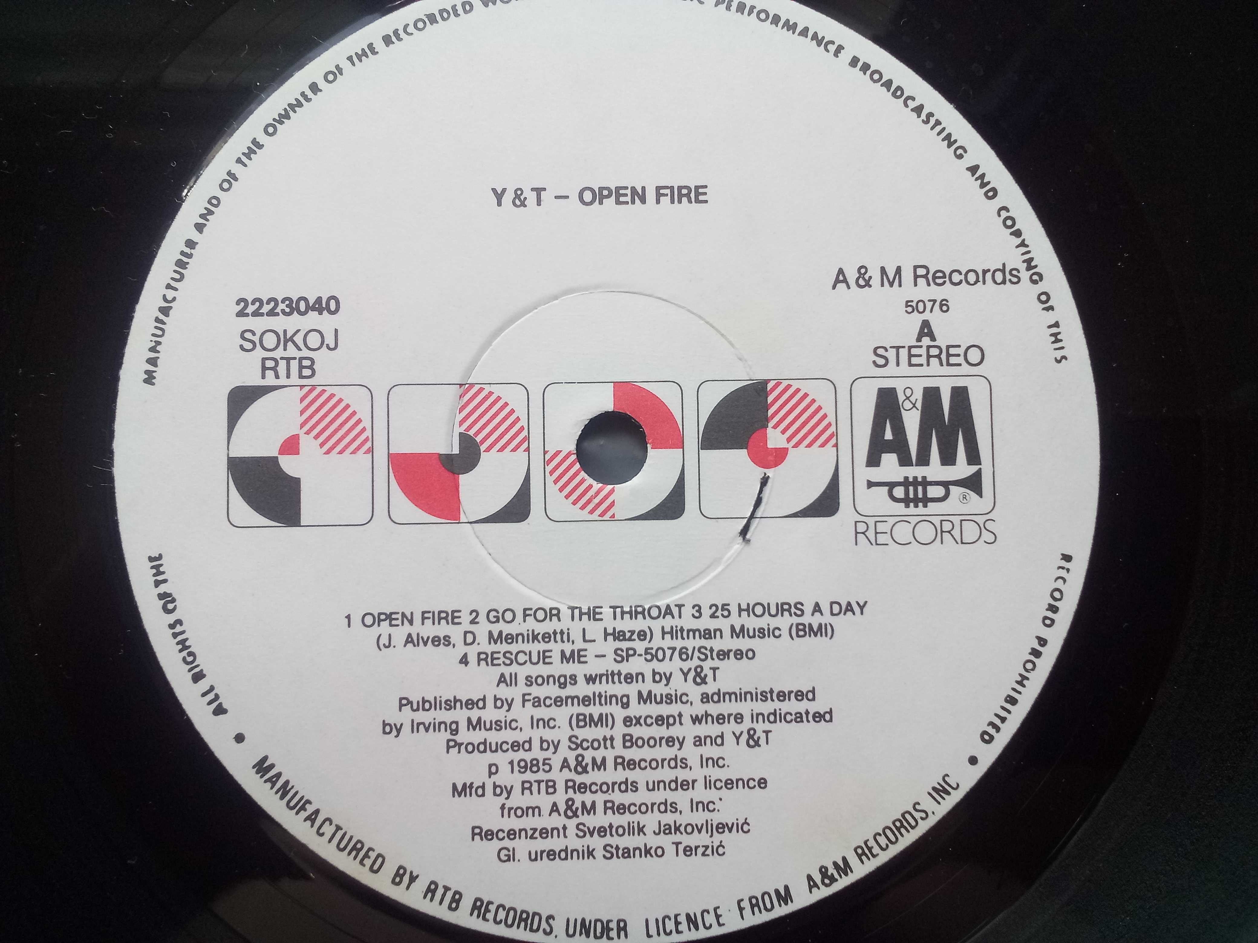 LP Y&T - Open Fire