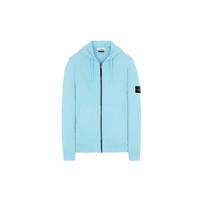 Худі STONE ISLAND 64220 Zip Hooded Sweatshirt Blue SI0141-BL