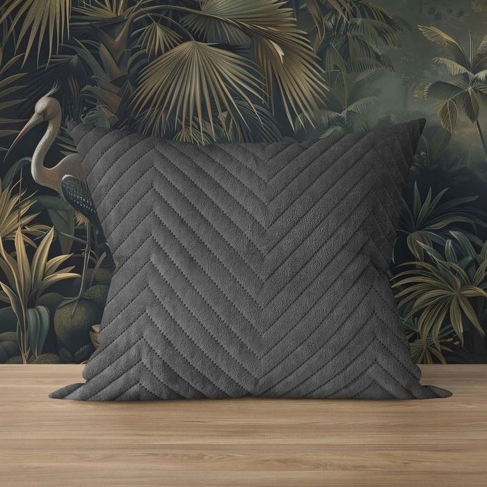 Poszewka na poduszę 50x60 Welurowa velvet pluszowa Jodełka Caden Grafi