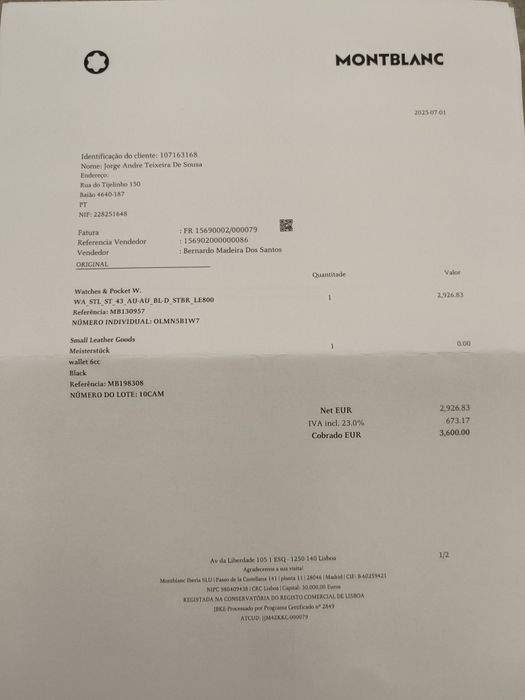 MontBlanc Star Legacy Chrono Edição Limitada