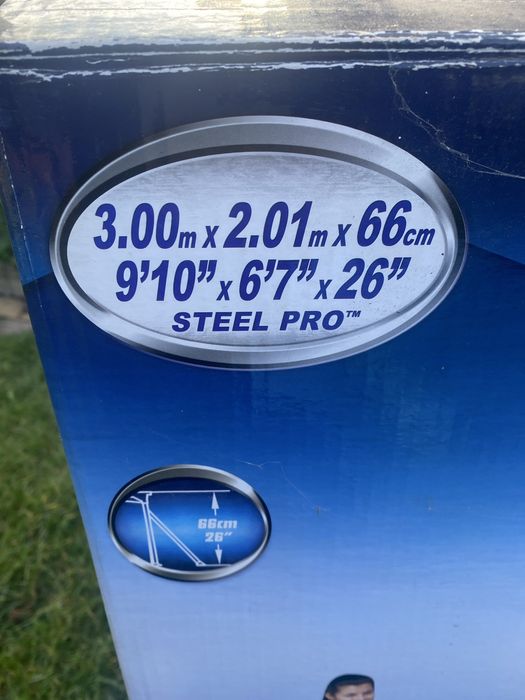 Basen 3m na 2m wysokosc 66 cm uszkodzony