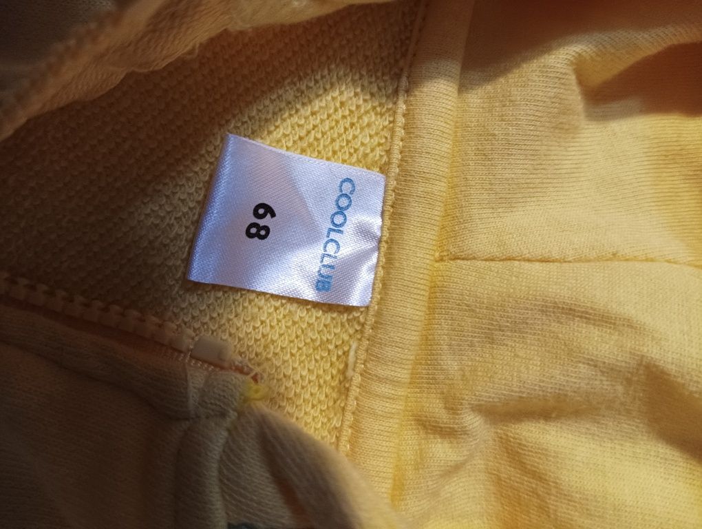 46. Bluza z kapturem niemowlęca rozmiar 68 firmy Coolclub