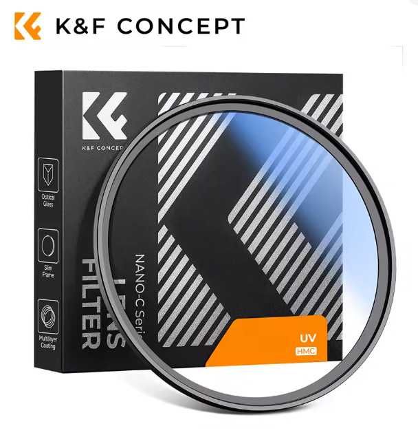Захисний фильтр фільтр  K&F HMC UV 40.5 43 46 49 52 58 62 67 72 77 82