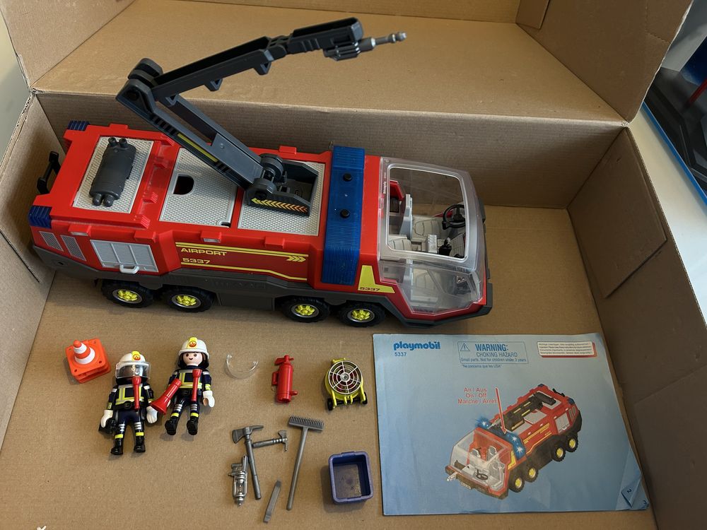Straż lotniskowa playmobile