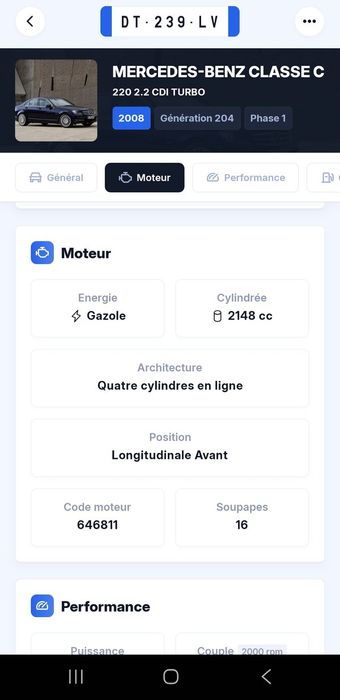 Motor Mercedes w204 OM646.811