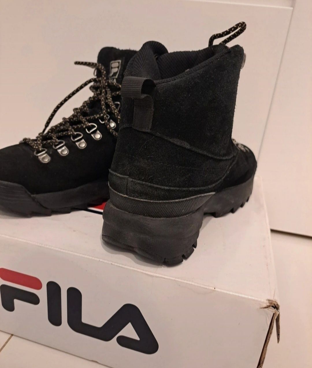 Trapery, buty zimowe damskie Fila