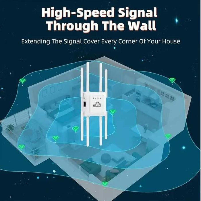Amplificador de sinal, novo.