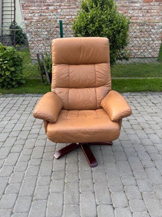 Крісло реклайнер розкладне (00114) шкіряне крісло