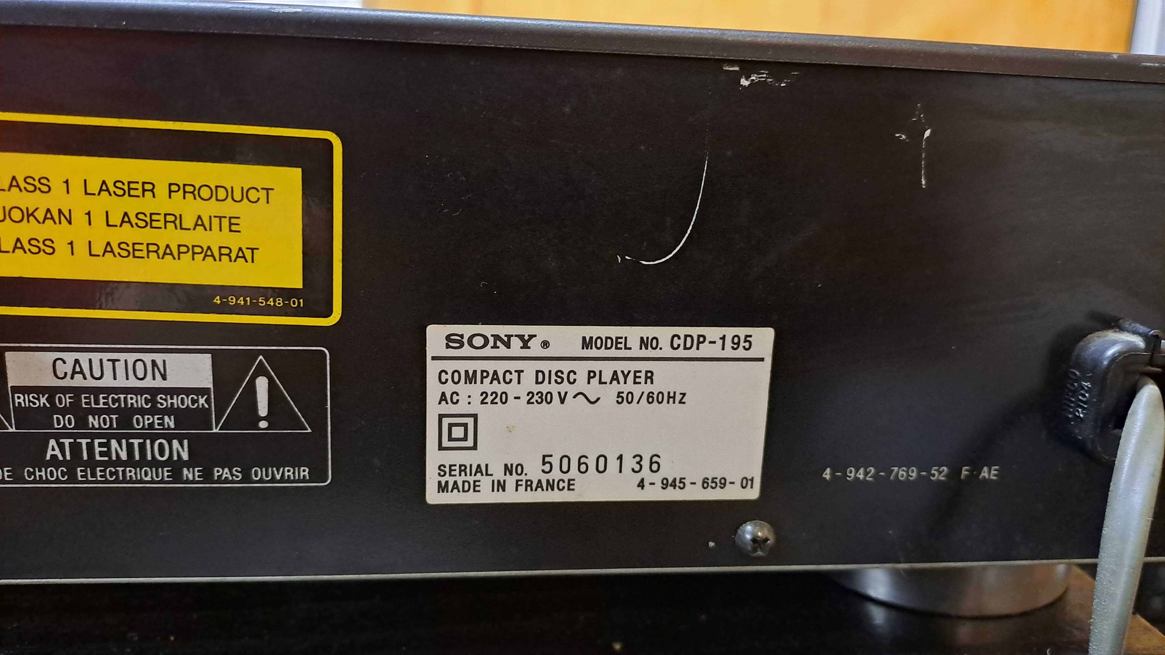 Odtwarzacz CD Sony CDP 195