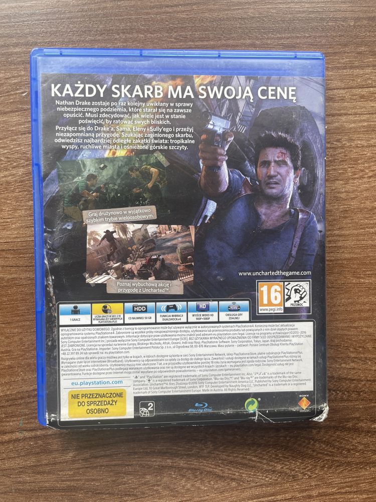 Gra uncharted 4 kres złodzieja PS4/PS5