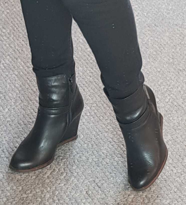 Botki Badura skórzane 37