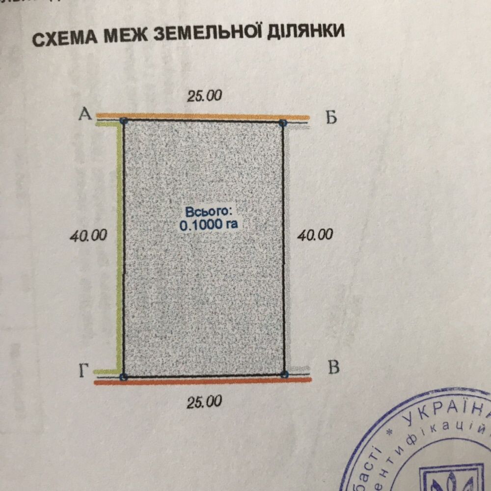 Продам земельну ділянку під забудову,приватизована.