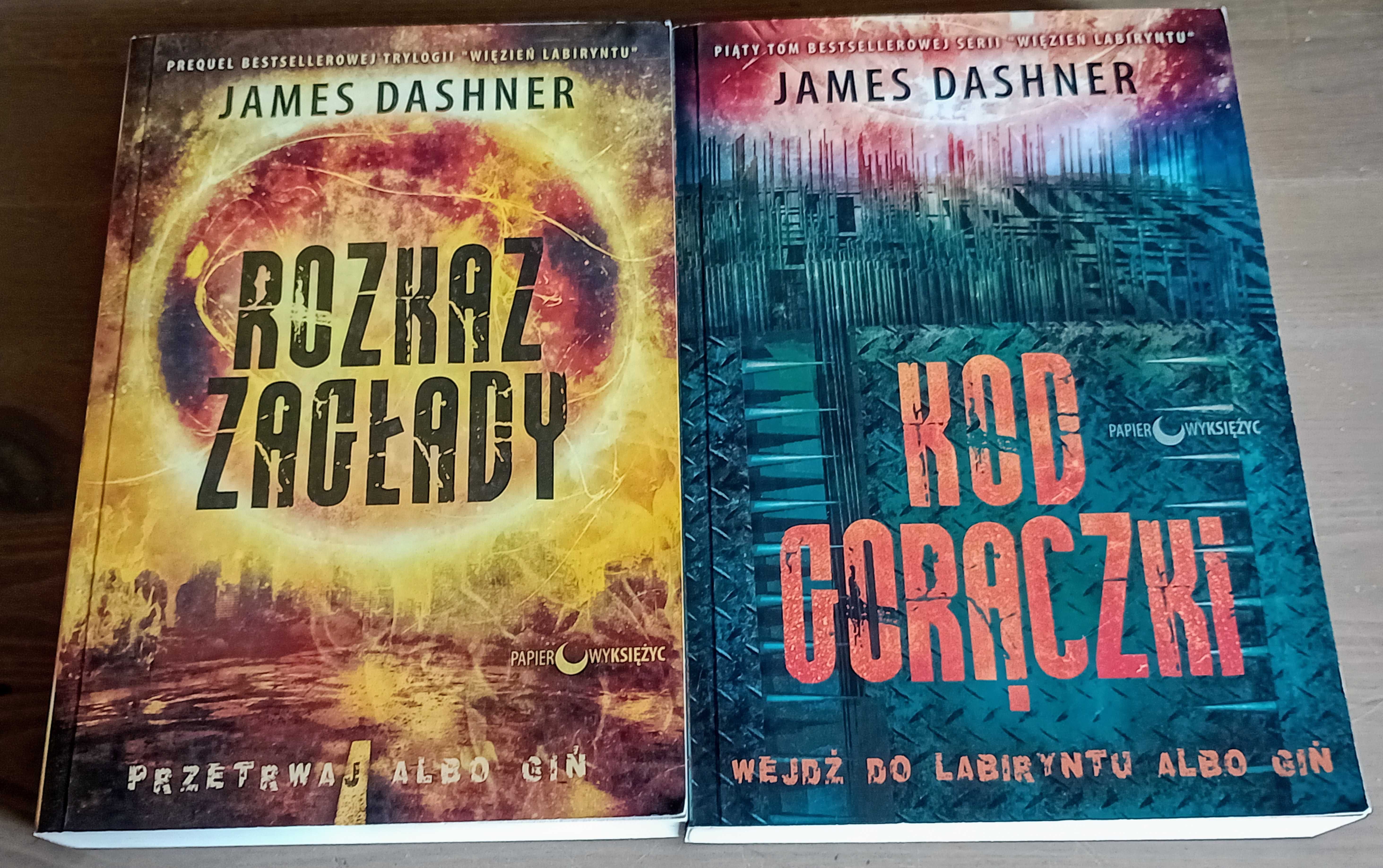 Dashner x 5 Więzien labiryntu,Kod Gorączki,Rozkaz,Lek,Próby Ognia