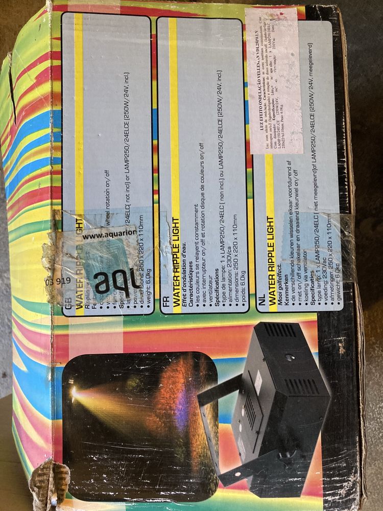 Luz multicolor para festa