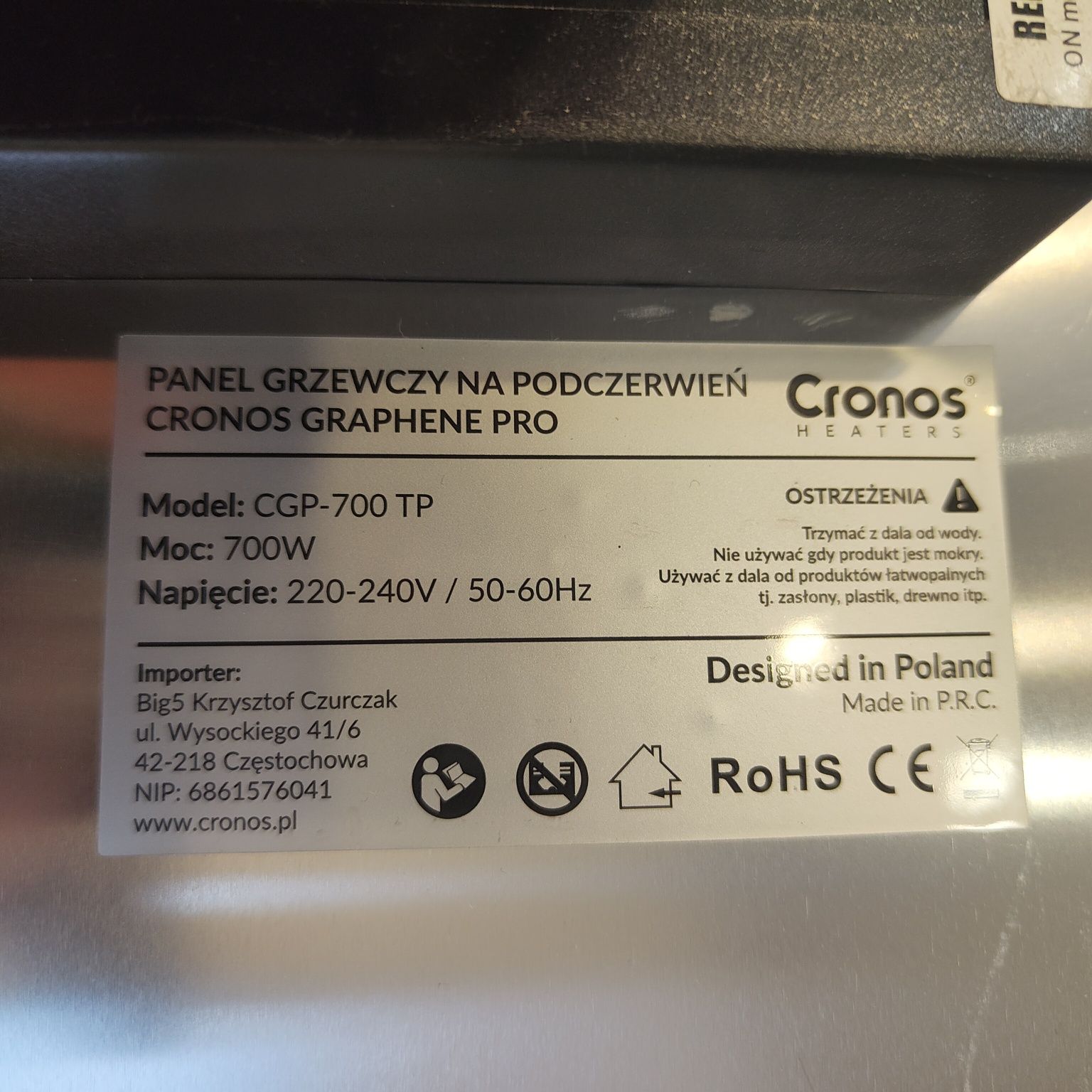 Sprzedam grzejnik elektryczny płaski