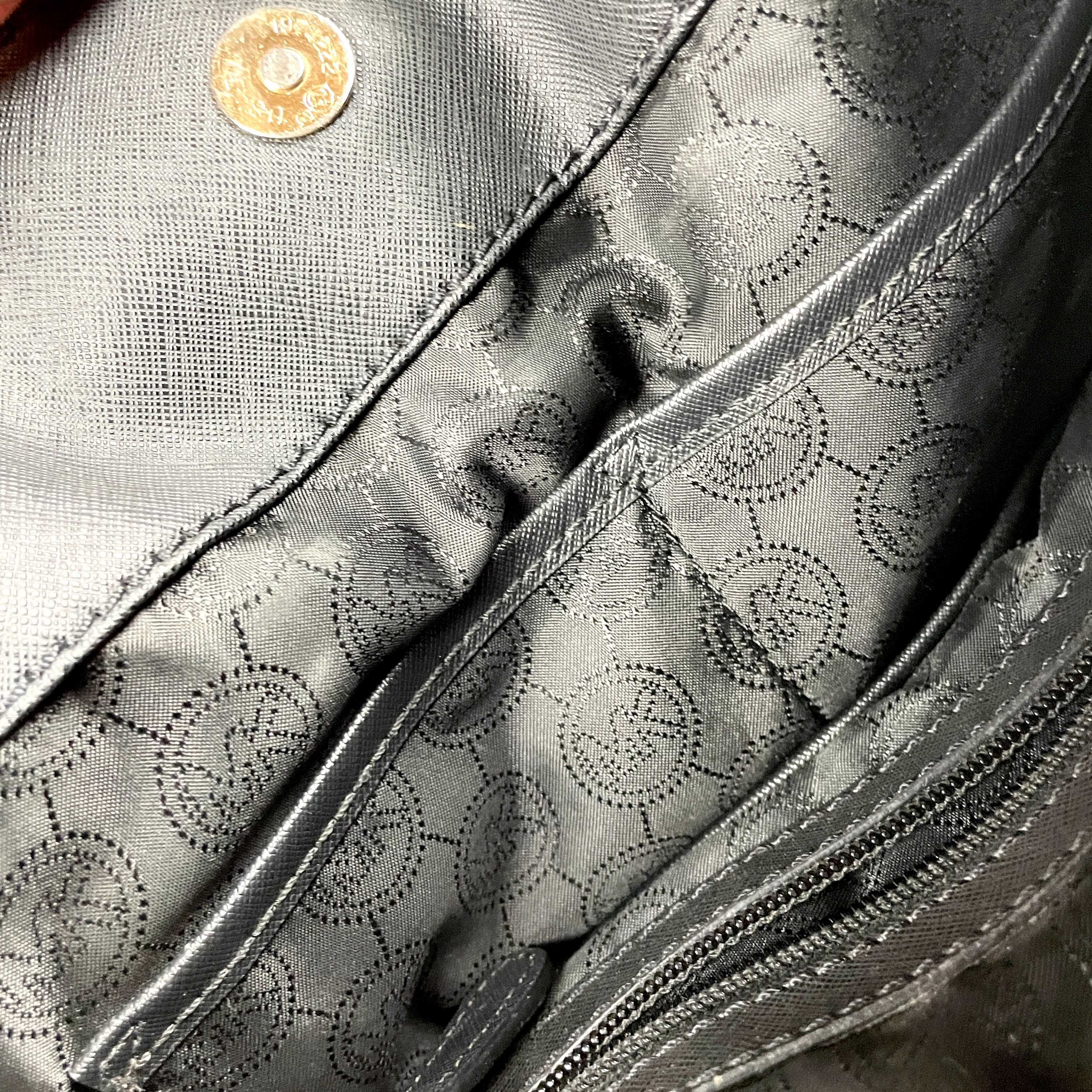 Michael Kors czarna torebka na ramię torba elegancka skórzana
