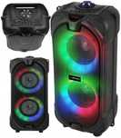 Przenośny głośnik Bluetooth z podświetleniem BT FM LED RGB RYTHM NOWY