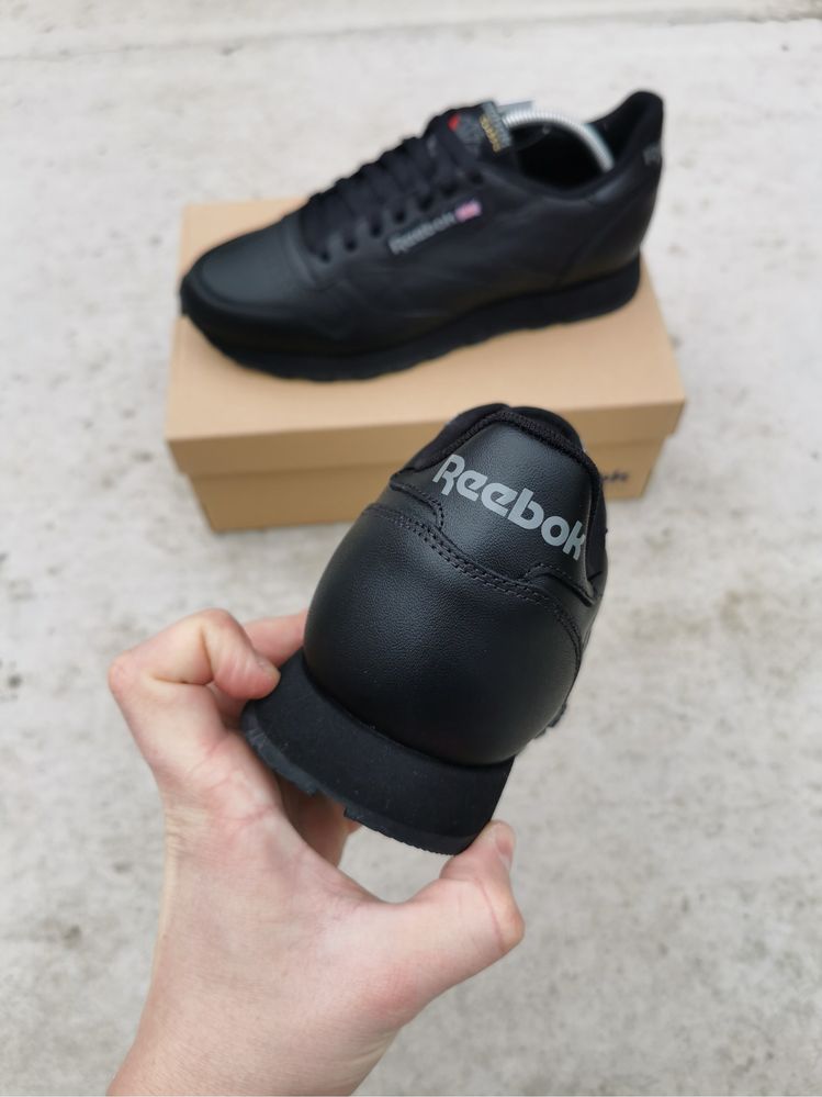 ОРИГІНАЛ Reebok Classic Leather Black 3912 кросівки оригінал