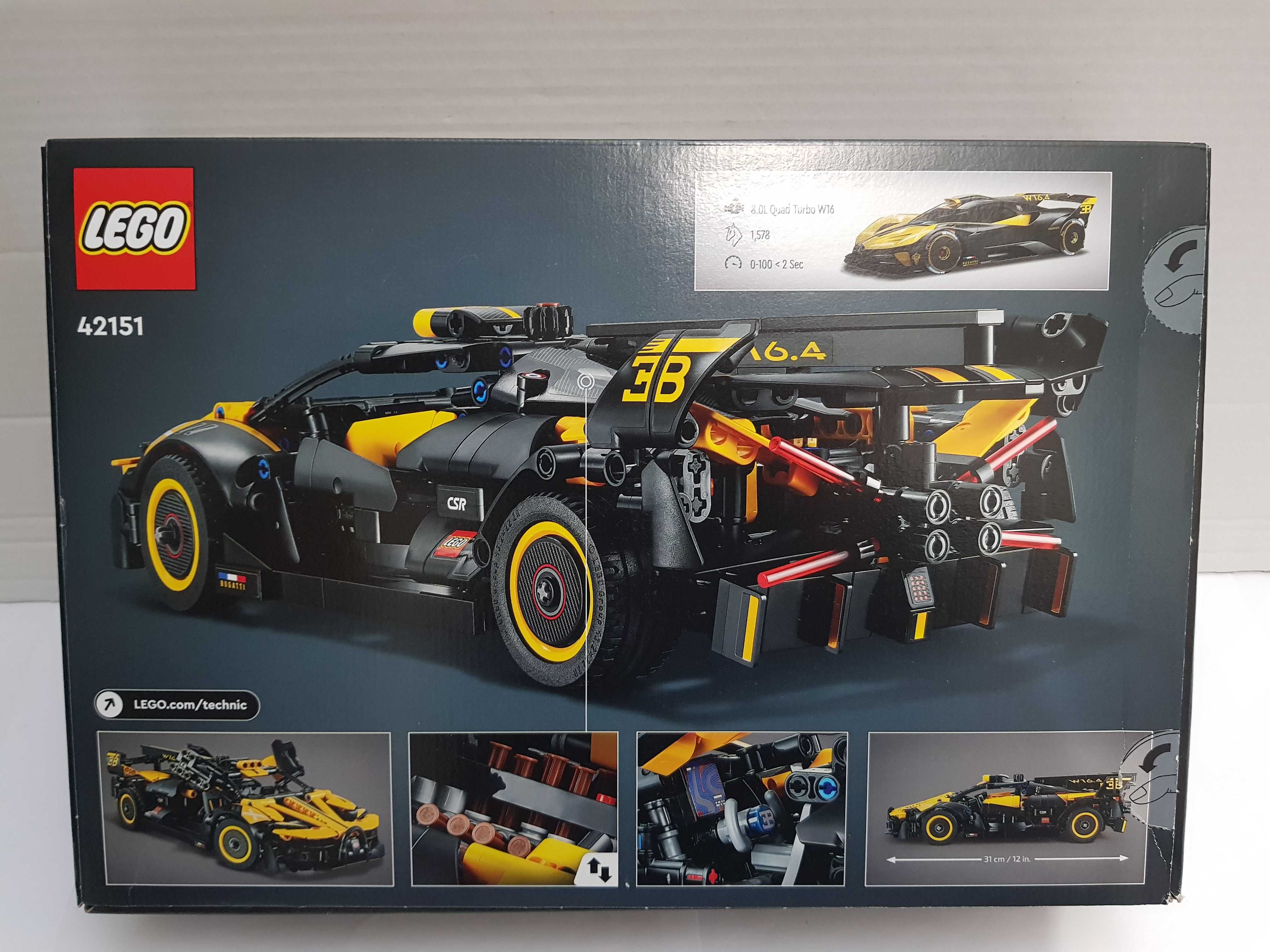 Auto LEGO Technic klocki Bugatti bolid 42151 samochod Nowy