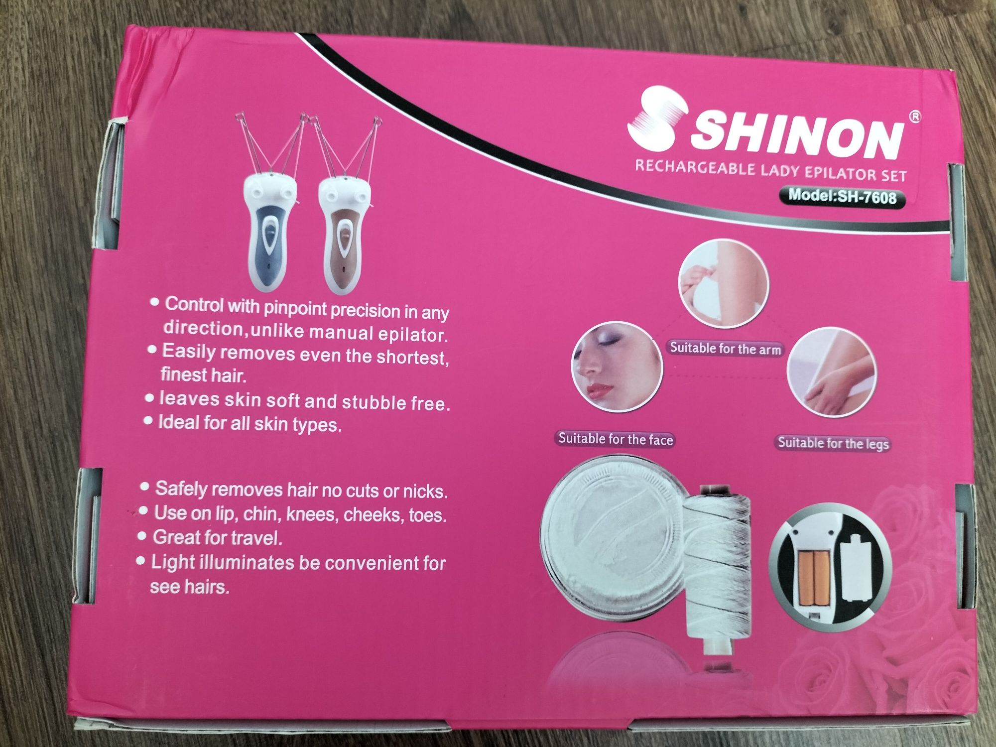 SHINON Depilator z nicią bawełniana SH-7608