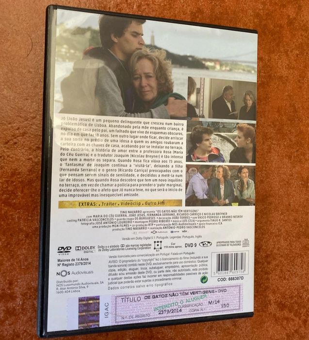 DVD os gatos não tem vertigens