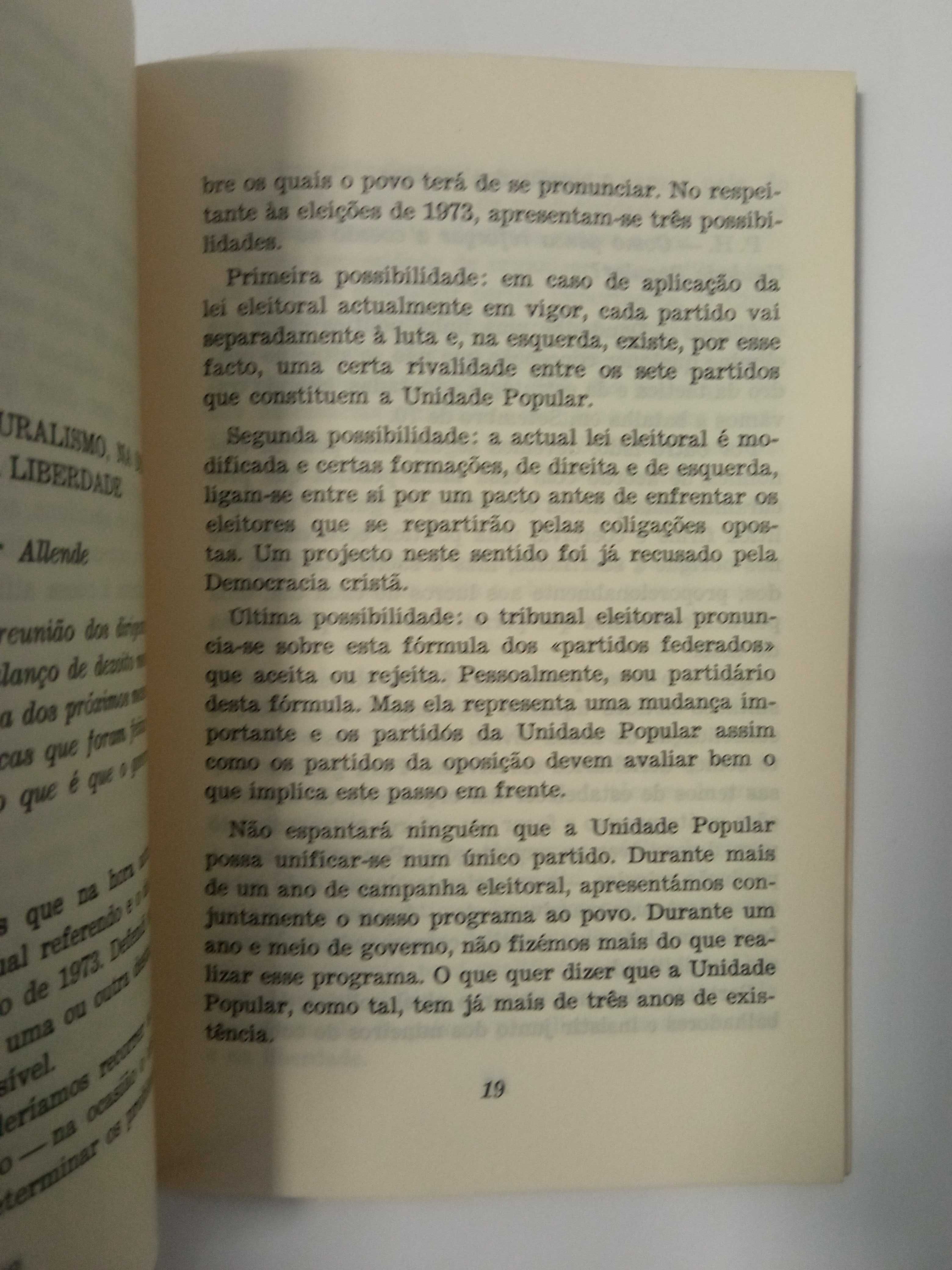 O Dilema Chileno, de Teitelbaum, Cademartori, S. Allende...