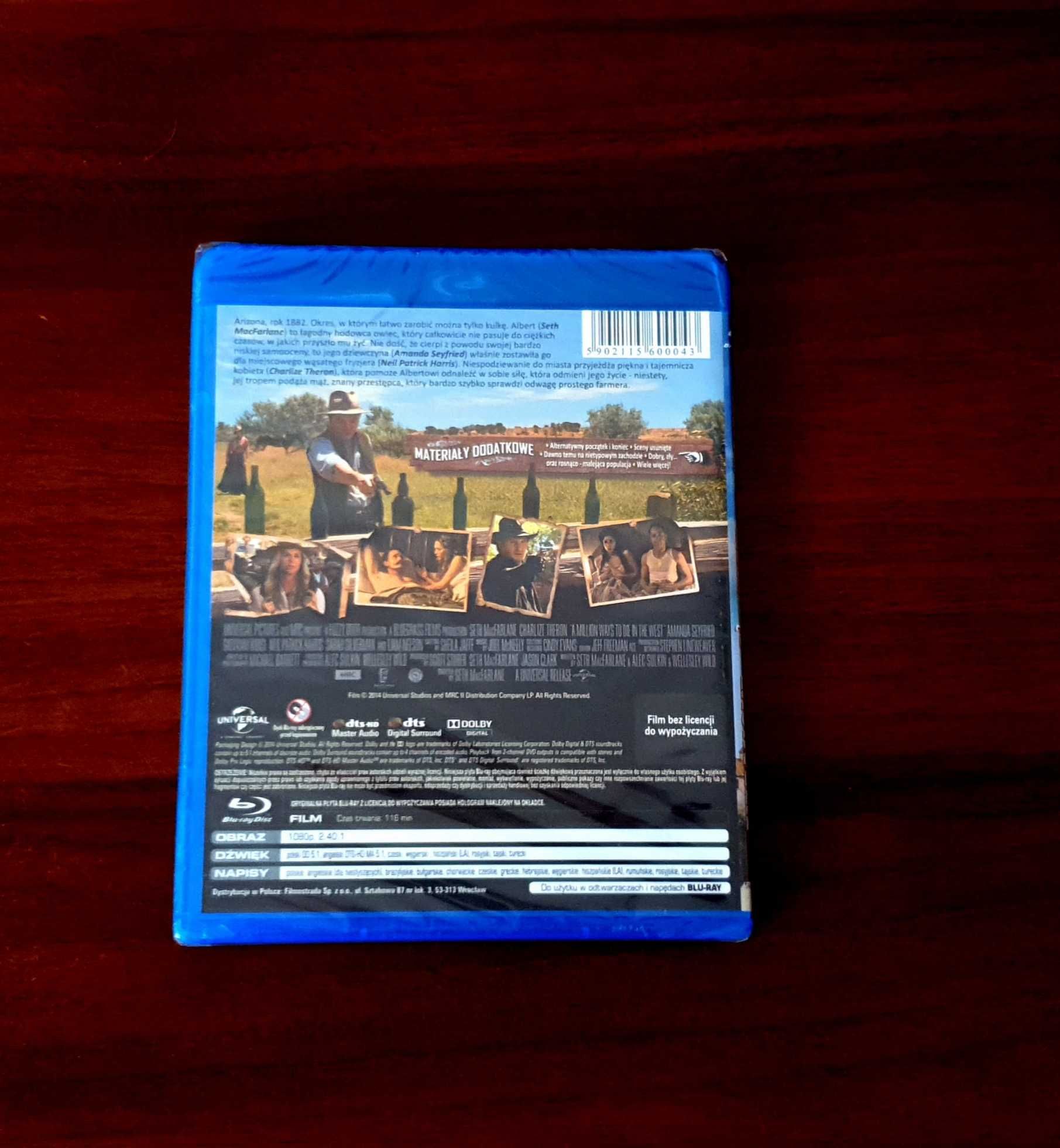 Nowy film Blu ray milion sposobów jak zginąć na zachodzie