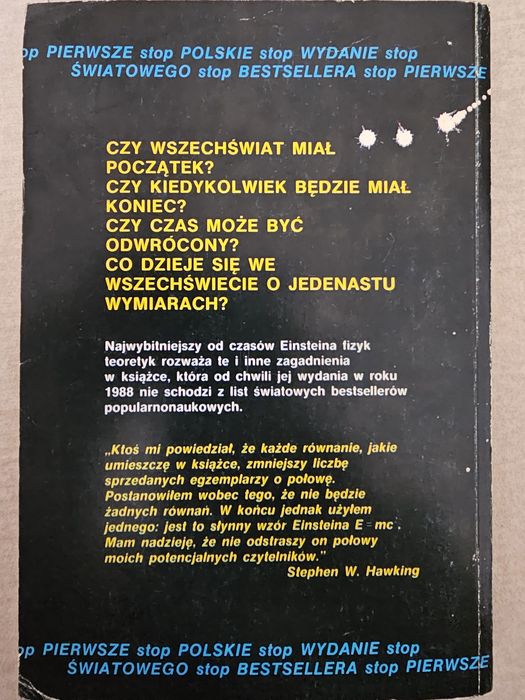 Stephen Hawking, Krótka Historia Czasu, [pierwsze wydanie]