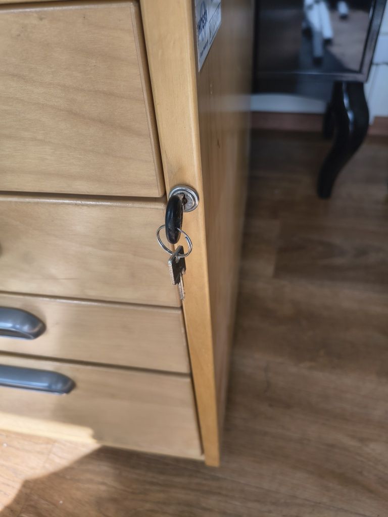 Kontenerek biurowy, szafka pod biurko na klucz