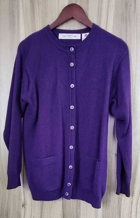 Вовняний вінтажний светр-кардиган у стилі Gucci, розмір M