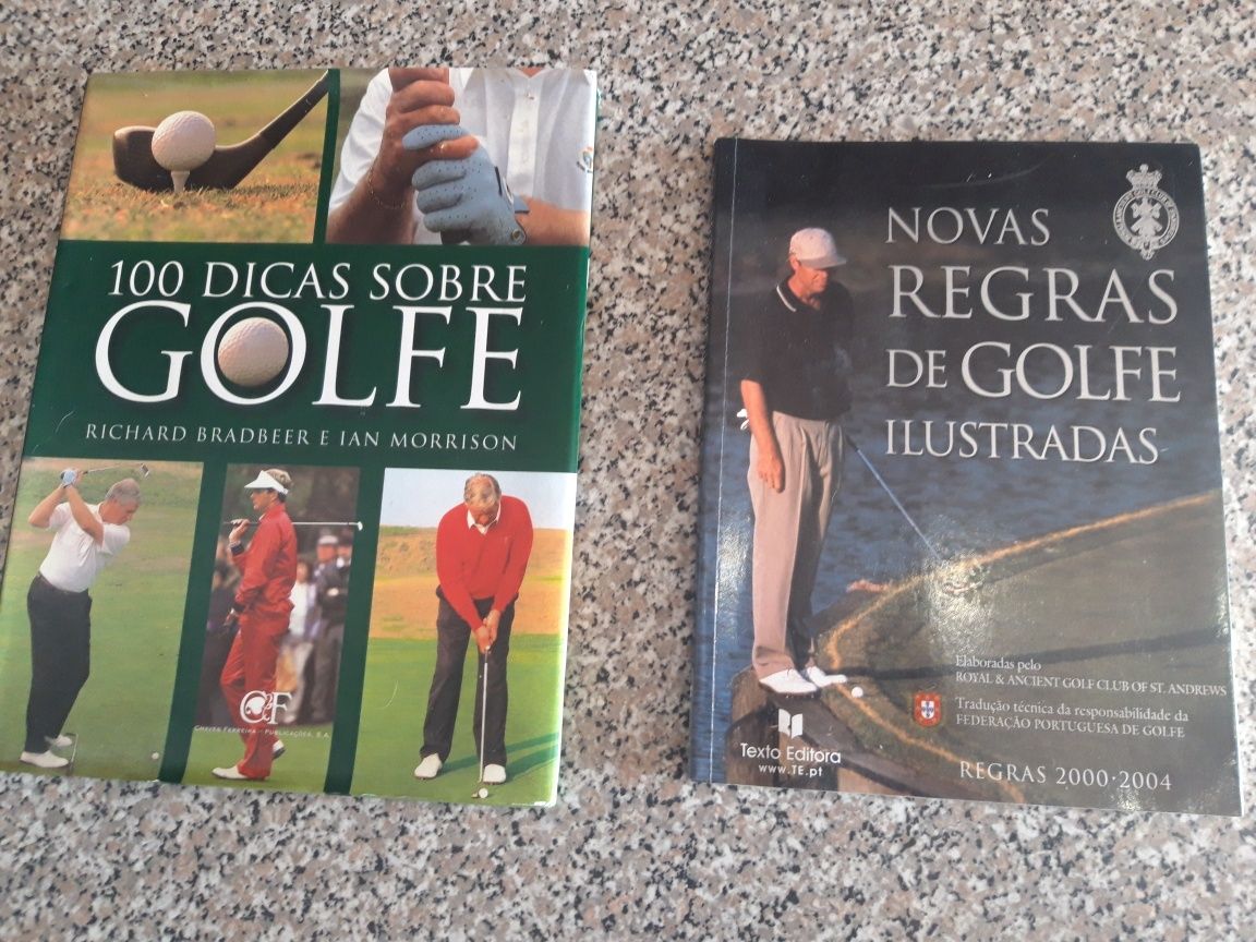 Conjunto de 2 Livros de Golfe