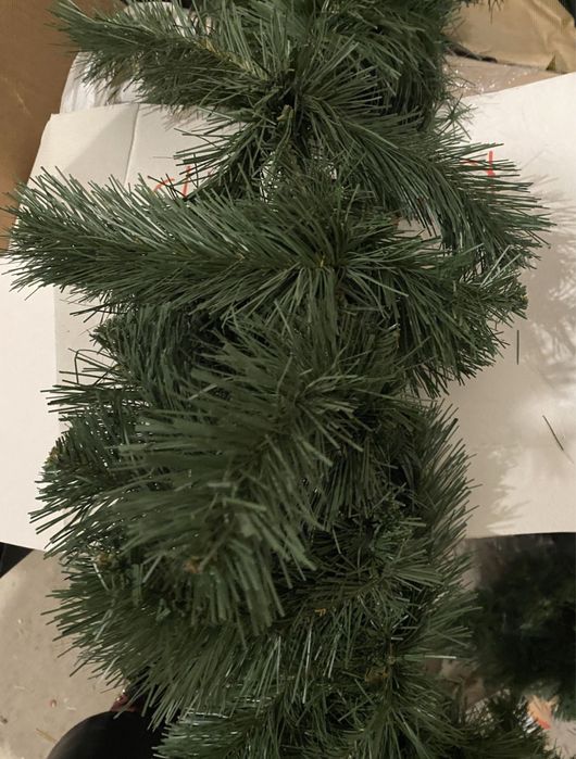 Елочная хвойная гирлянда новогодний декор