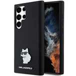 Etui Karl Lagerfeld Silicone Choupette Metal Pin na Samsung Galaxy S24