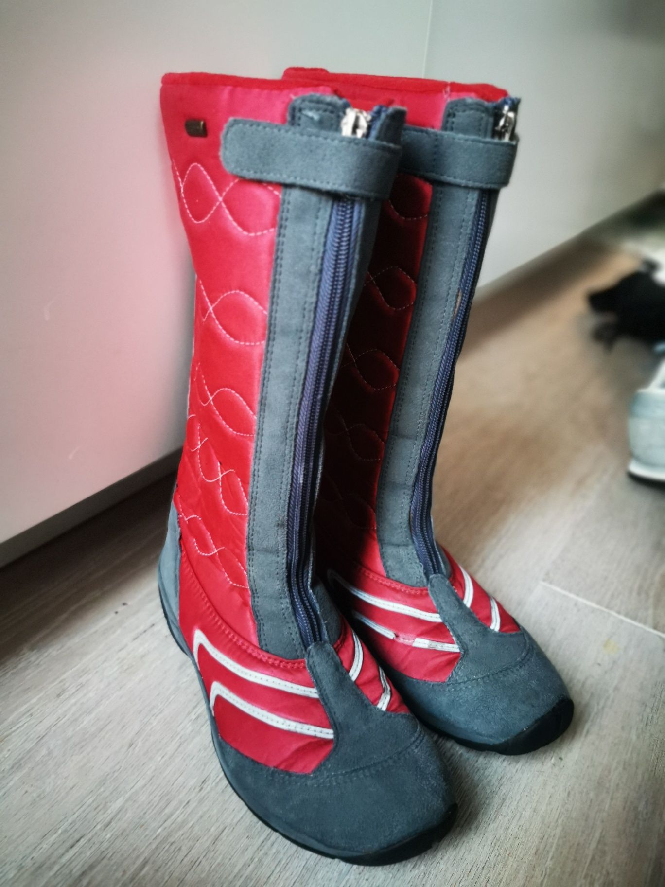 Buty Viking Kozaki śniegowce czerwone Goretex r. 37