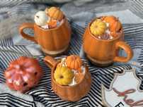 Duża zapachowa świeca sojowa dynia pumpkin 330g dyniowe ciasto