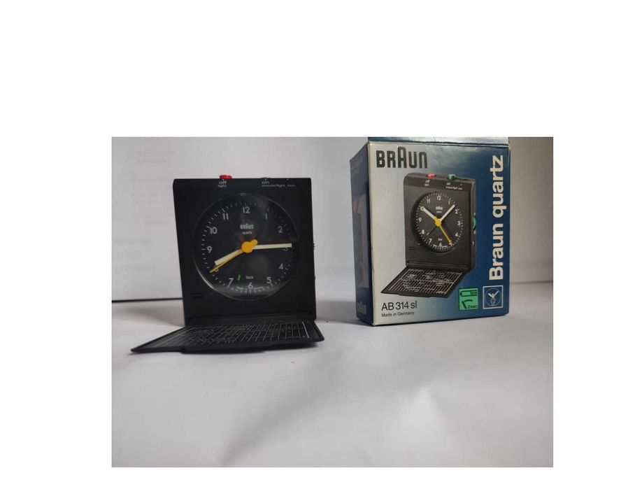 Budzik kwarcowy Braun AB 314 SL zabytkowy unikat retro kolekcjonerski