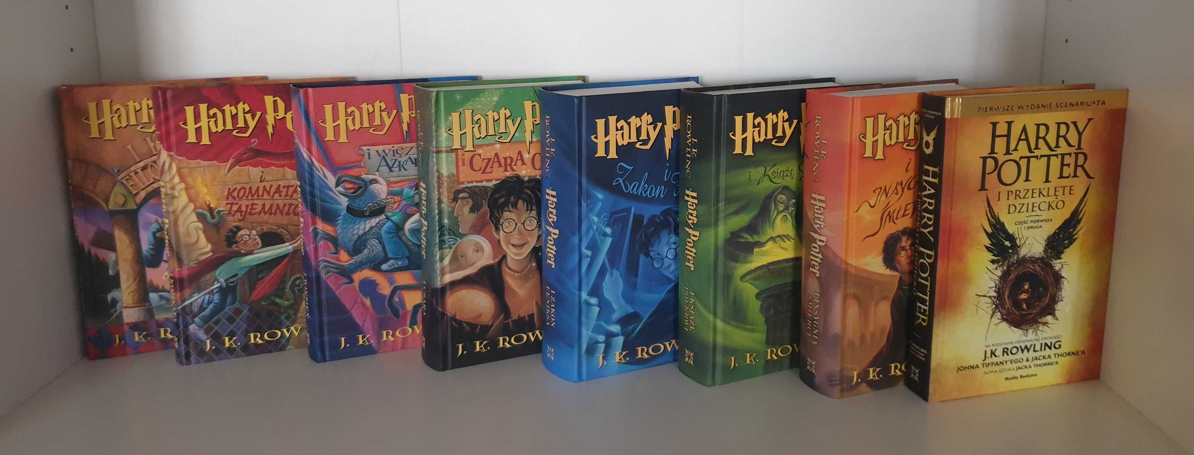 Harry Potter tomy 1  -8  J.K. Rowling twarda okładka