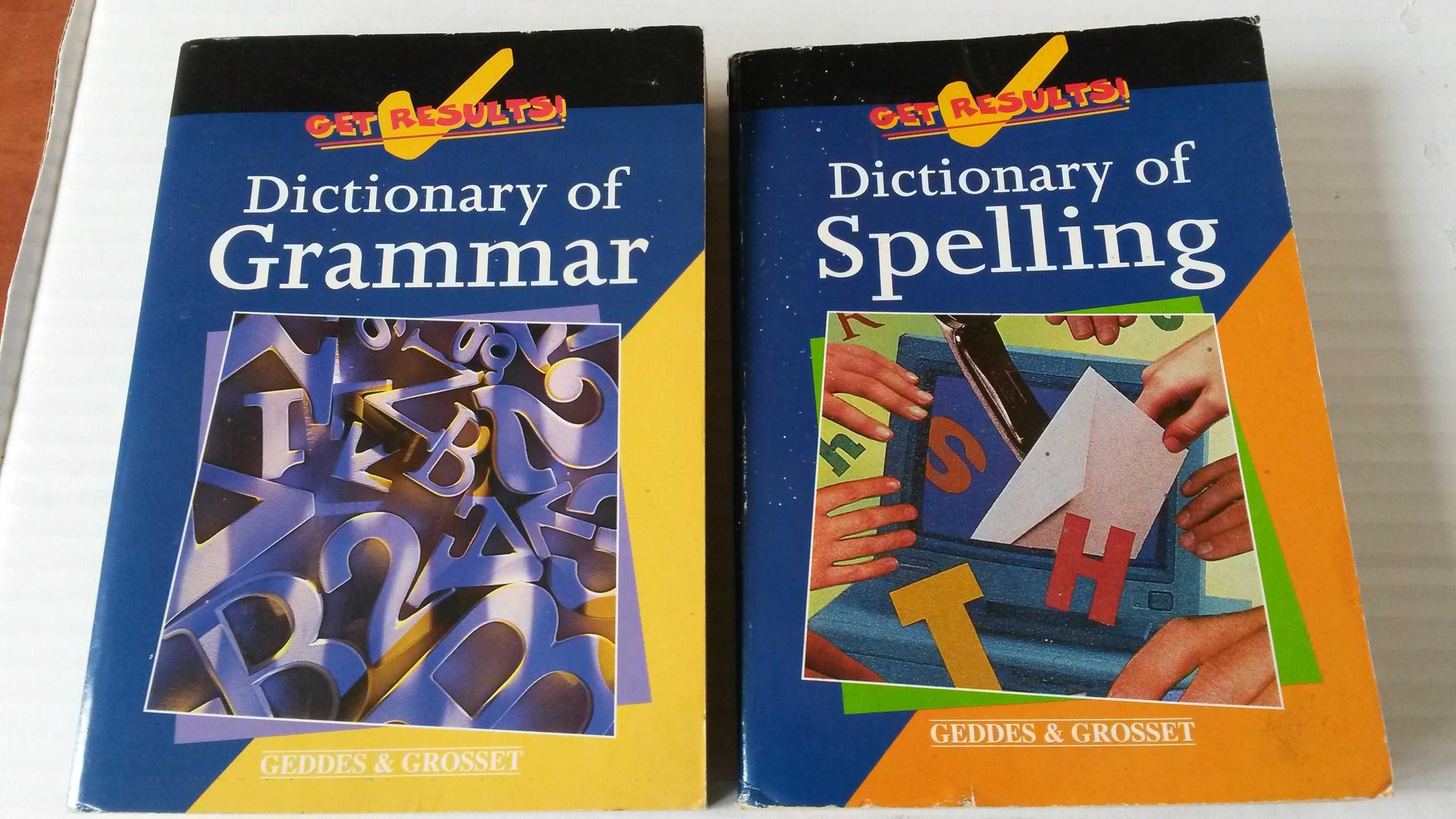 Dictionary of Spelling + Dictionary of Grammar English język angielski