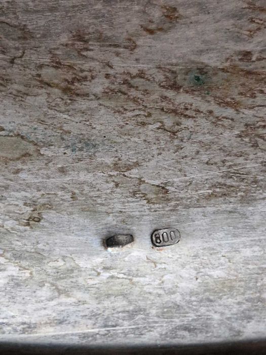 zabytkowy zestaw ze srebra,patera cukiernica łyżeczka,zestaw,próba 800