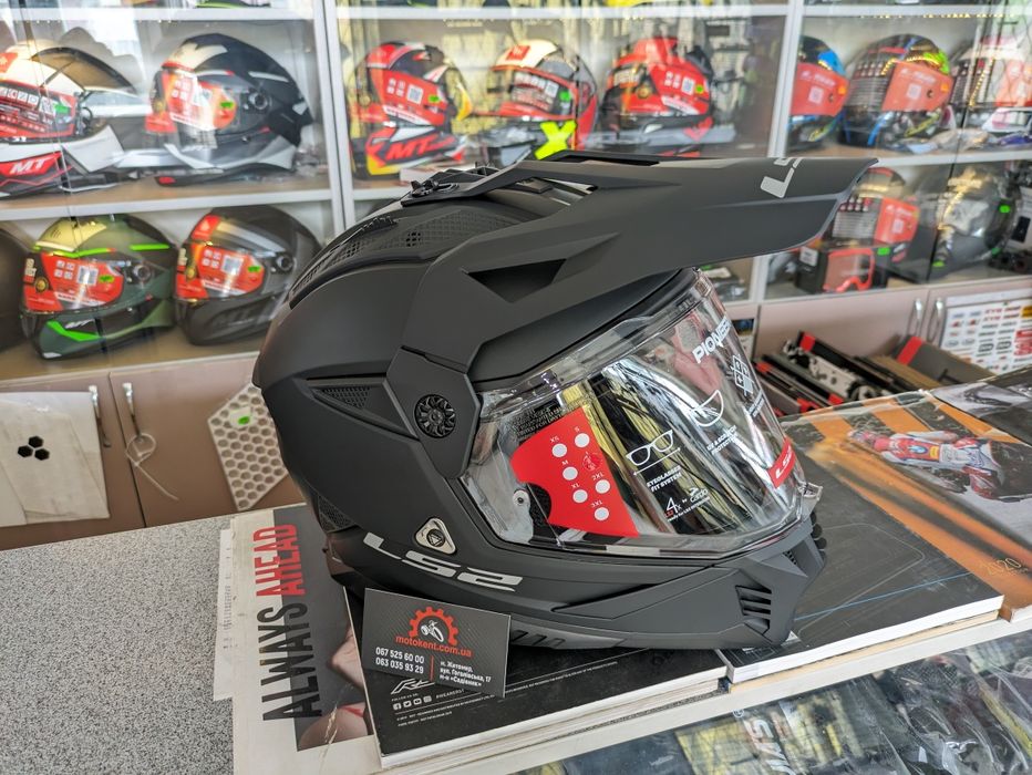 Шолом ендуро на квадроцикл мотоцикл LS2 MX702 Pioneer 2 Matt Black