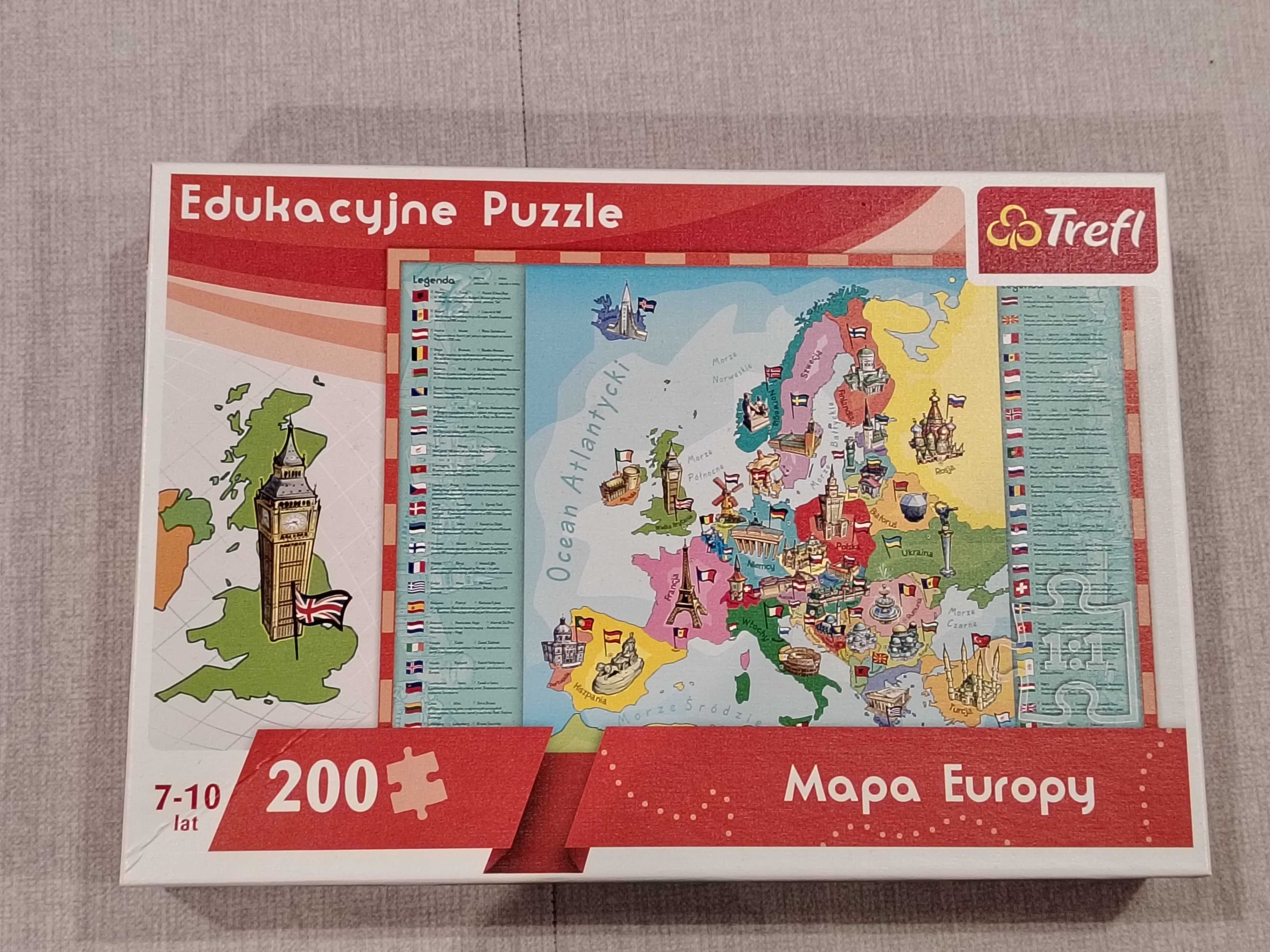 Puzzle Mapa Europy