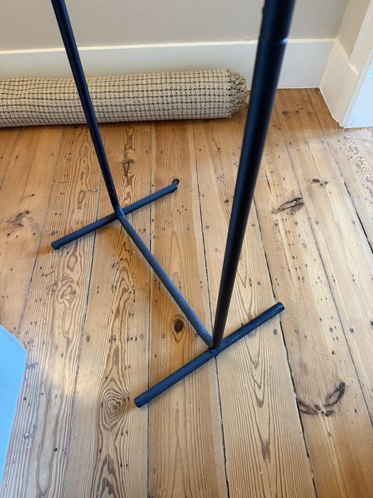 Suporte de Ropa 60 x 155 cm Aluminium Preto