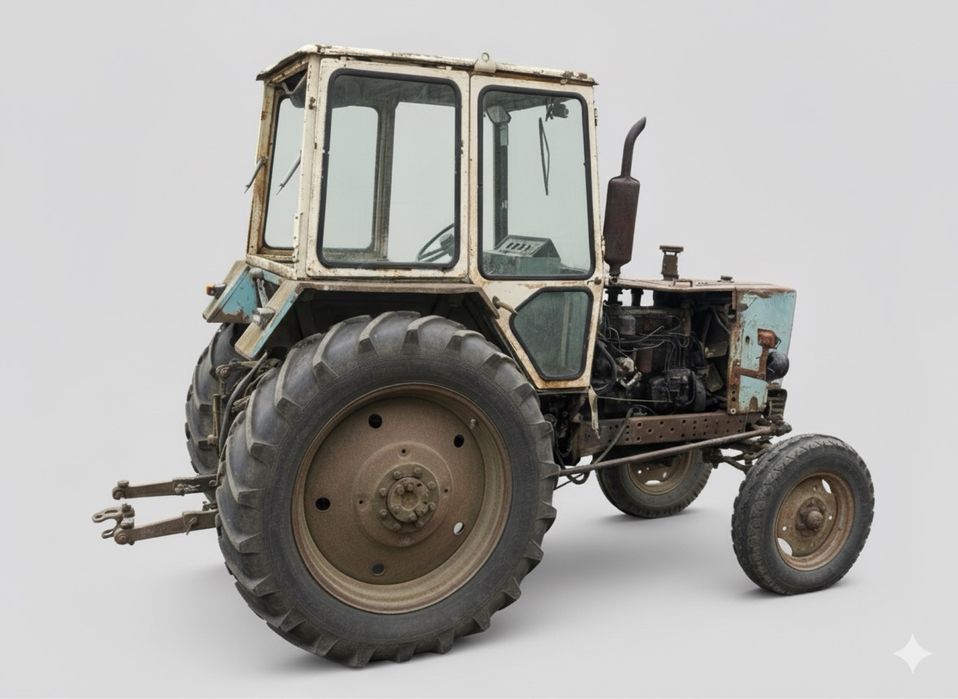 Трактор ЮМЗ-6Л на ходу