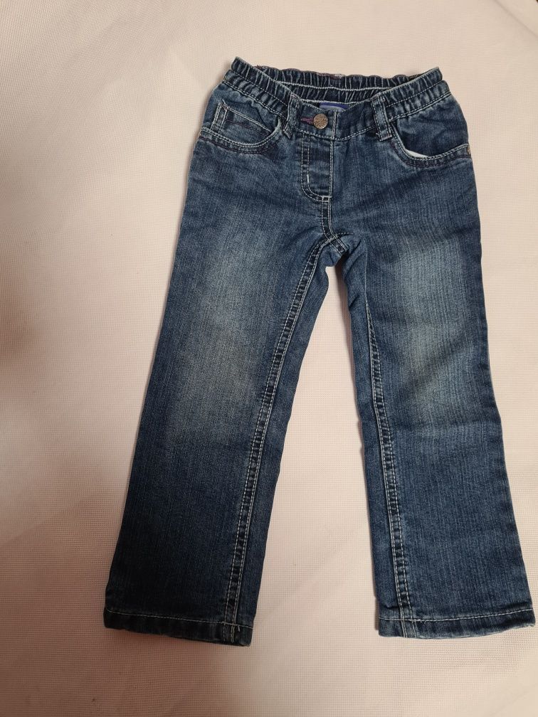Spodnie jeansowe ocieplane r.98