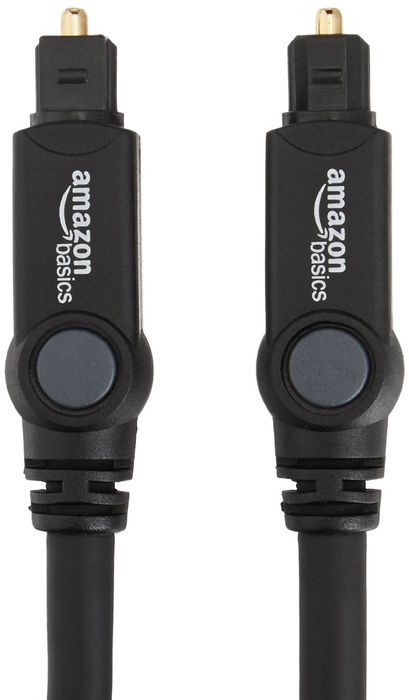 amazonbasics 7gsw długość kabla 1.8m toslink czarny kabel audio