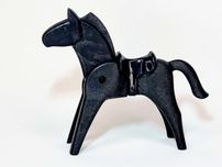 Cavalo Preto Vintage Playmobil Geobra 1974