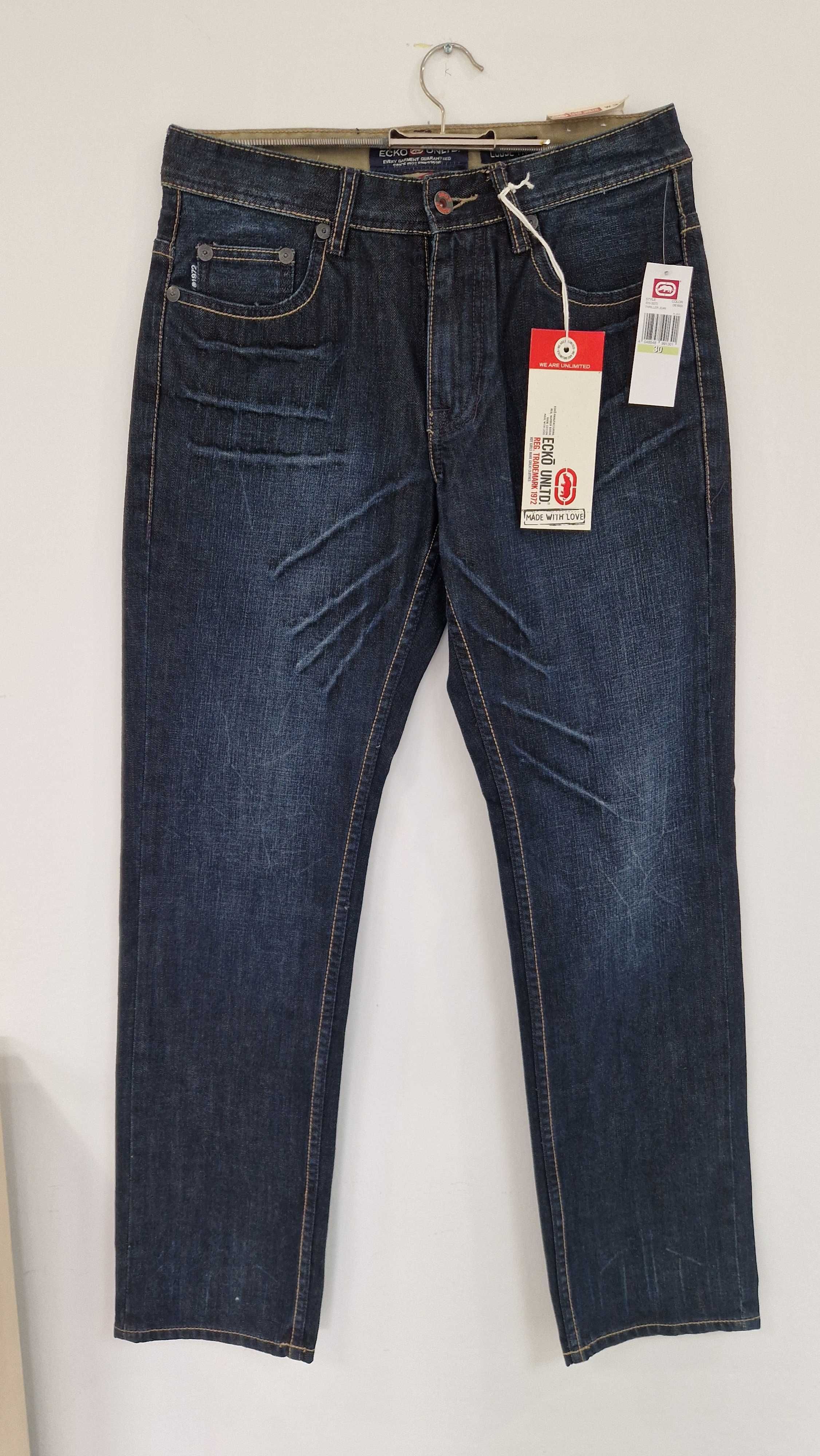 Nowe spodnie jeans ECKO UNLTD W30 (S)