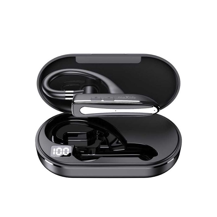 Słuchawka Bluetooth Maxlife Z Etui Ładującym/Mocna Bateria! Na Prezent